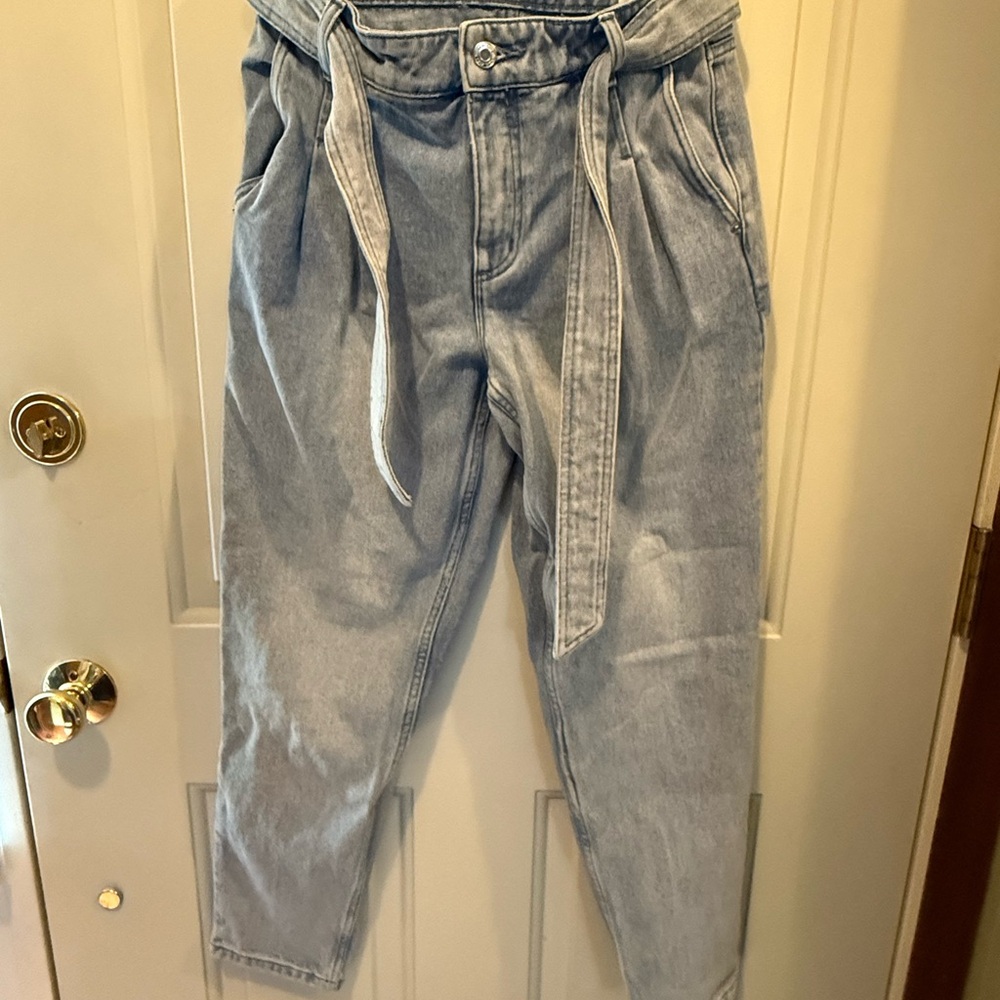 Michael Kors Light Blue Paper Bag Denim Jeans
